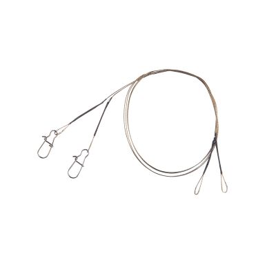 BALZER 1x7 Niroflex Karabiner/Wirbel 25cm 6kg 2st — Snap/Schlaufe 12.0 40.0