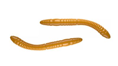 LIBRA LURES Fatty D'Worm Tournament 55 Cheese 031-olive 12st, Forellenköder, schwimmend und aromatisiert — 5.50 Dark Yellow Krill
