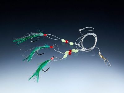 BALZER Cod-/Coalfish System, grün, mit 3 Haken 7/0 1st — 7/0 Grün