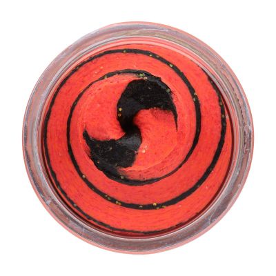 BERKLEY PowerBait Natural Glitter Trout Bait Aniseed Spring Green/Bl — Black/Fluorescent Red
