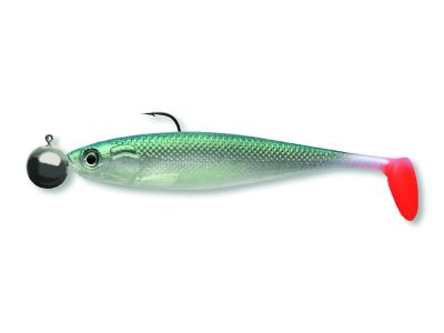 CORMORAN Action Fin Shad RTF 10cm UVL Gummifisch montiert — 10.0 UV herring