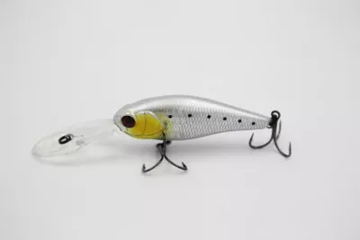 TAIPAN Diving Shad Chrome Black 62mm — 7.50 Pearl Shiner