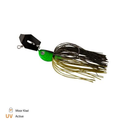 ZECK Bladed Jig 1/0 - 7g Clear — 3/0 Moor Kiwi 10.0