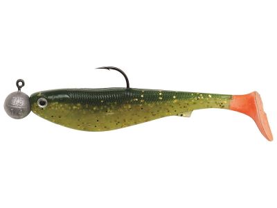 KINETIC Playboy R2F 130mm 25g Transparent Darkness 2st Gummifische Softbaits — 9.00 Golden Frog