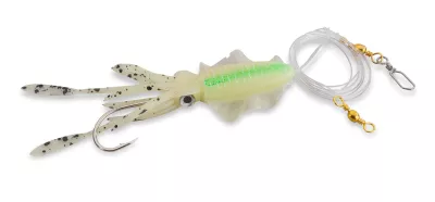 AQUANTIC Octo Leader Rig CLUM — 8/0 Chartreuse Luminous