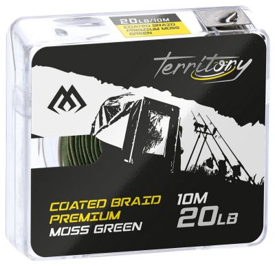 MIKADO Coated Braid Premium 10m — 20.0 Moos Green