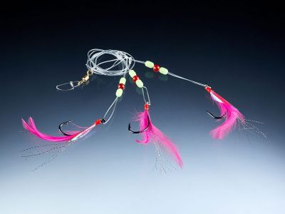 BALZER Cod-/Coalfish System, grün, mit 3 Haken 7/0 1st — 7/0 Pink