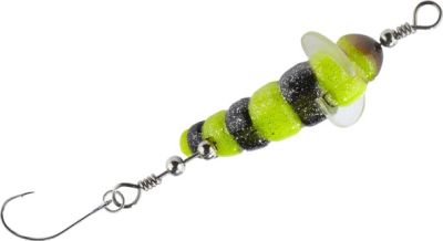 BALZER Trout Attack Killer Made mit Einzelhaken gelb-grün UV, 4cm, — 4.00 UV gelb-schwarz