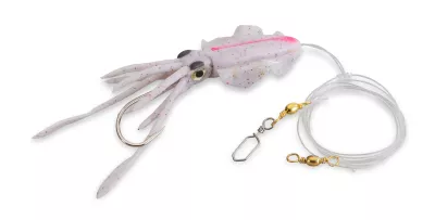 AQUANTIC Octo Leader Rig CLUM — 8/0 White Spottet Pink