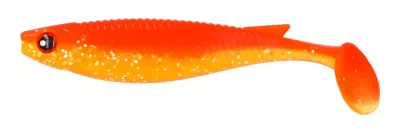 MOSTAL Taipan Zander 10cm / 8g 5 Stück Brown Clear Glitter UV-Activ — 10.0 orange glitter