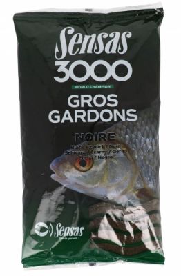 SENSAS 3000 Carpe Extra Grob 1kg — 1000 Gros Gardons Noire