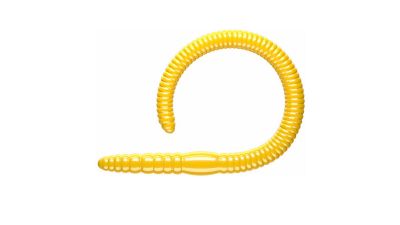 LIBRA LURES Flex Worm 95 Cheese 031-olive 10st, Forellenköder, schwimmend und aromatisiert — 9.50 Dark Yellow Cheese