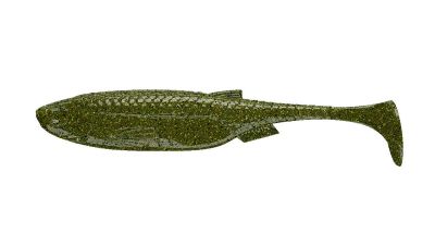 LIBRA LURES Kraken Shad 75 Fish 020-Electro 8st, Forellenköder, schwimmend und aromatisiert — 5.00 Salty Green Fish