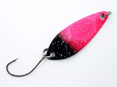 EFT Trout Dancer Spoon 4g green black glitter — pink black glitter 3.50