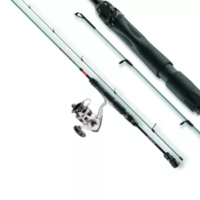DAIWA Fuego UL Trout 1.80m 1.5-5g Forellen-Combo mit DAIWA Sweepfire 1500 EC bespult mit 0,16mm Monofile — Spin 5 2.15