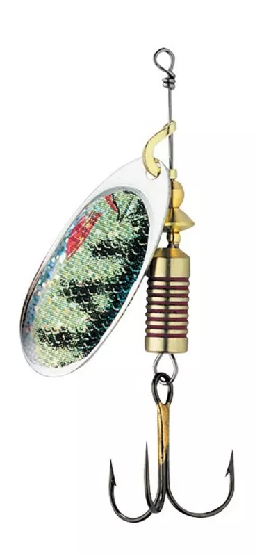 DAM EFFZETT Nature Spinner 3D 1 Barsch 3.00g — Barsch 4.00