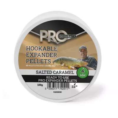 SONUBAITS Hookable Pro Expander - Fishmeal 6mm 100g — 4.00 Salted Caramel