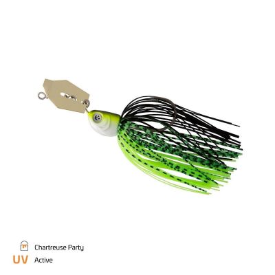 ZECK Bladed Jig 1/0 - 7g Clear — 3/0 Chartreuse Party 10.0