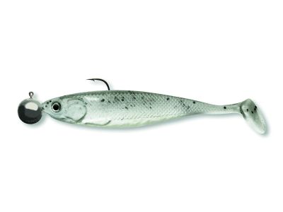 CORMORAN Action Fin Shad RTF 10cm UVL Gummifisch montiert — 13.0 pearl white