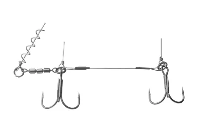DAIWA Prorex Screw-In Swivel Assist Stinger 70lb #2/0+1/0 — 18 - 25 Screw-In Shallow Rig