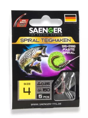 SÄNGER Spiral Teighaken SR-286 150cm 4 / 5pcs. — 2 rot