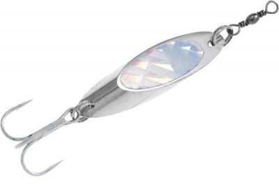 BALZER Colonel Z Disc Blinker rot-Glitter 10g — Silber - Glitter 40.0