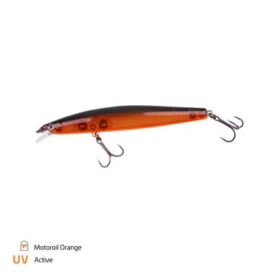 ZECK Zander Läufer 10.5cm - 0.5m F Moor Kiwi — Shallow 10.5 Motoroil Orange