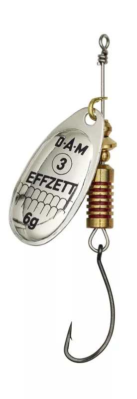 DAM EFFZETT Spinner Einfachhaken Kupfer 4.00g — Silber 3.00