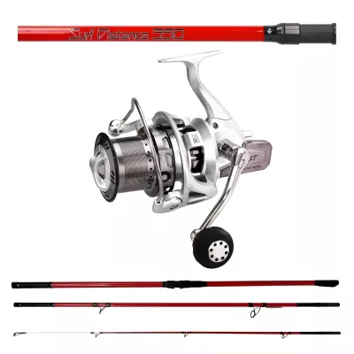 Surf Distance 4,20m 3pcs 100-250g Avocast RZT 7000 inklusive 400m 0.35mm Mono Brandungs Combo — Surf 250 4.20