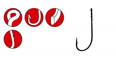 GAMAKATSU Hook Worm 31 1 SPR Black — 3/0