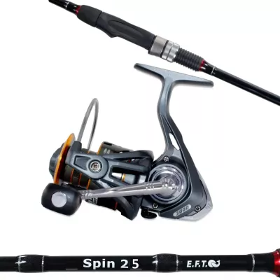 EFT Combo Spin 25 2,40m Alu Pro 2500 Braid inklusive 200m 0.12mm 4X Braid Spin Combo — Spin 25 2,40m Alu Pro 2500 Braid