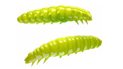 LIBRA LURES Larva 30 Cheese 001-White 15st, Forellenköder, schwimmend und aromatisiert — 2.50 Apple Green Cheese