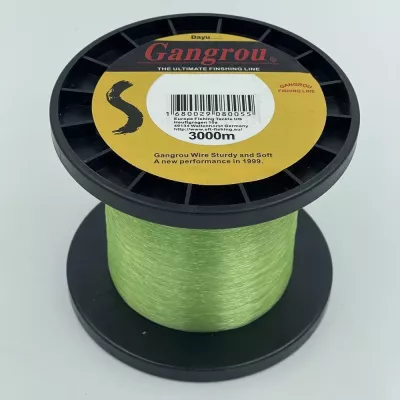 Gangrou Orange 0,186mm 4,75kg 300m, monofile Angelschnur, mono line — 3000 Algen-Grün 0.30