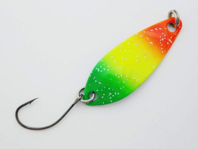EFT Trout Dancer Spoon 4g green black glitter — orange yellow green glitt 4.00