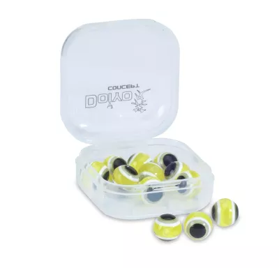IRONCLAW DOIYO S'zuki Eyed Glass Beads 8mm Red — Yellow 8.00
