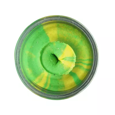 BERKLEY PowerBait Trout Dough Fruits Strawberry Dream — Fluorescent Green/Yellow