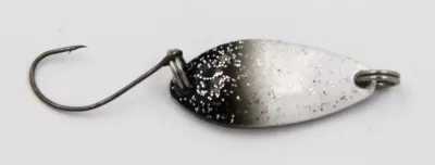 EFT Trout Sailor Spoon 2.5g olive black gold glitter — white black glitter 2.50