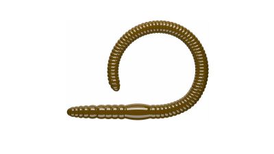 LIBRA LURES Flex Worm 95 Cheese 031-olive 10st, Forellenköder, schwimmend und aromatisiert — 9.50 Brown Cheese