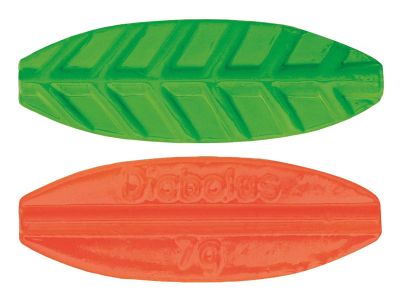 KINETIC Diabolus Inline 7g Blue/Yellow Inlineblinker — Green Orange 3.50