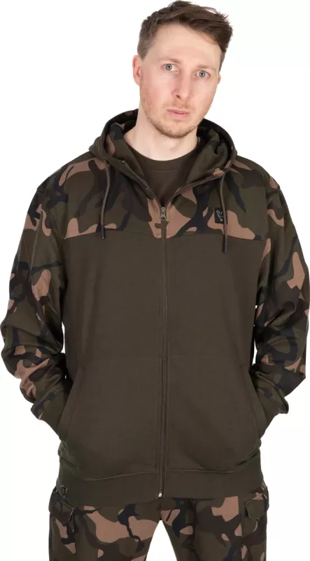 FOX Lightweight Hoody Green/Black M — LW Split Zip Hoody KC M