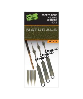 FOX Edges Kwik Change lead clip Tubing Rigs — 50 Copper-Core Heli Rig
