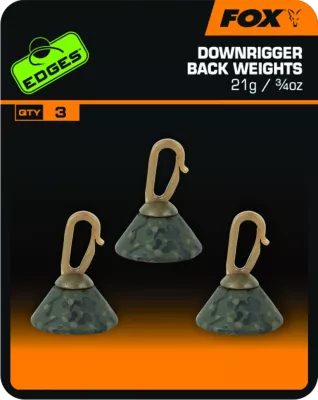 FOX Edges Downrigger Back Weights 21g x 3 — 21.0