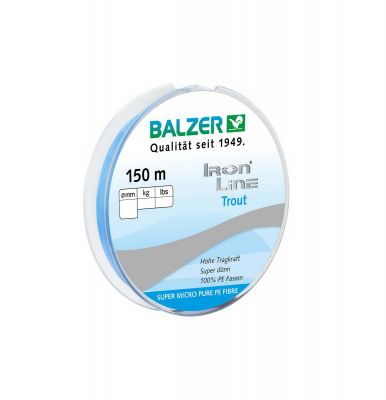 BALZER Ironline Trout 3-fach pink 150m 0,06mm — 150 blau 0.04