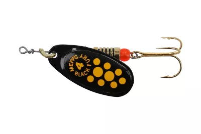 MEPPS Black Fury YD Gr. 1 SB Spinner — 1 Black - Yellow