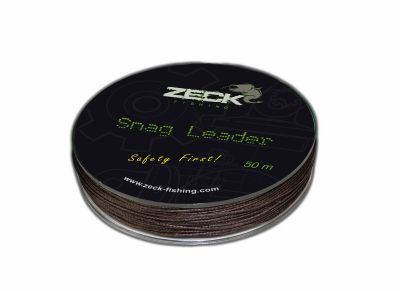 ZECK FISHING Snag Leader 0,90mm 50m, geflochtene Wallervorfachschnur — 0.90