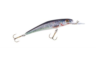 BALZER MK Adventure UV Booster NATURE Wobbler Deep Runner Barsch 9cm — 9.00 Weissfisch