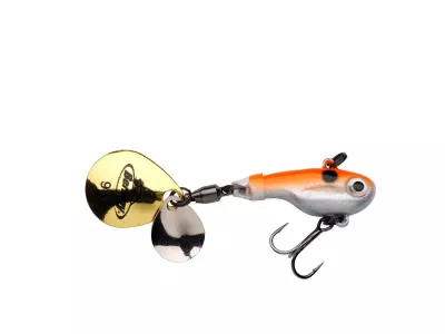 Berkley Pulse Spintail 5 cm 5 g Firetiger Gr. 14 - Kunstkoeder — Orange Glitter 5.00