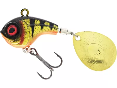 Westin Dropbite Spin Tail Jig 2,6cm 8g Firetiger - Wobbler — Bling Perch 17.0