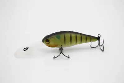 TAIPAN Diving Shad Chrome Black 62mm — 7.50 Matte US Perch