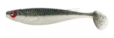 MOSTAL Taipan Zander 10cm / 8g 5 Stück Brown Clear Glitter UV-Activ — 10.0 baitfish